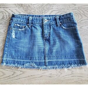 American Eagle By Payless Blue Denim Mini Skirt